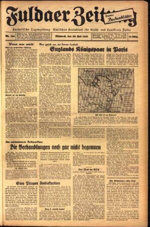 Ausgabe vom Mittwoch, den 20. Juli 1938.