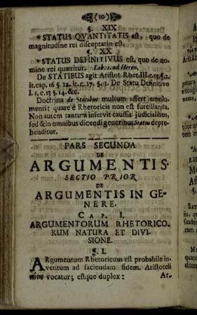 Pars Secunda De Argumentis