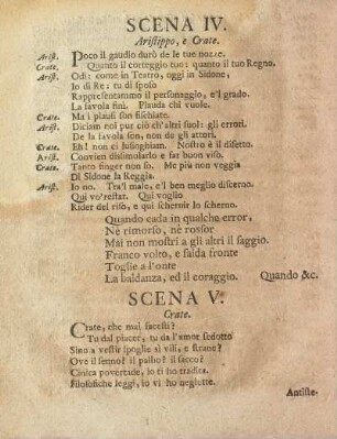 Scena IV. / Vierdter Auftritt