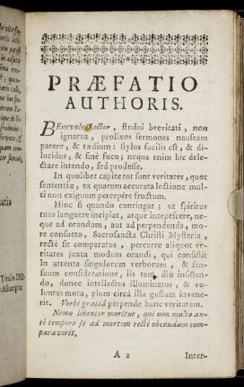 Præfatio Authoris
