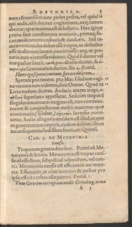 Cap. 3. De Metonymia caussae.