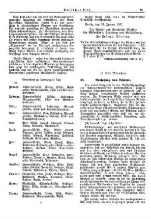 Versetzung von Lehrern : [Erziehung] ; [Für Preußen] ; [Amtliche Erlasse] ; [Amtlicher Teil]