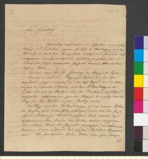 Brief von Rauch, Christian Daniel an Goethe, Johann Wolfgang