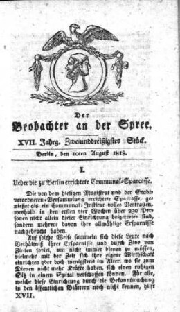 32. Stueck, 10. August 1818