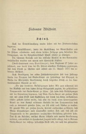 Siebenter Abschnitt. Schluß