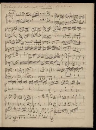 Louis Spohr: Drei Duos für zwei Violinen WoO 21