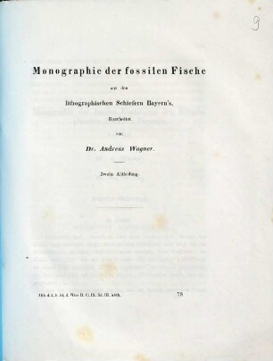 Monographie der fossilen Fische aus den lithographischen Schiefern Bayerns, 2