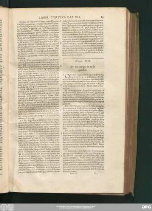Cap. VII. De Dei energia in malis operibus.
