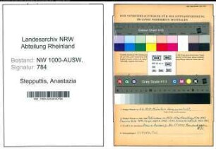 Entnazifizierung Anastazia Stepputtis, geb. 01.09.1907 ()
