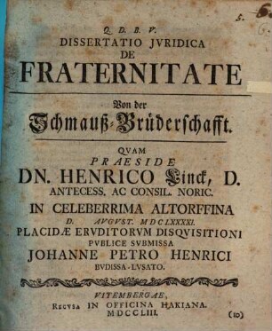 Dispvtatio Philosophica De Cavsis, Cvr Logici Svbtilissimi In Praeceptis Saepe Parvm Svbtiles Sint In Eorvm Vsv