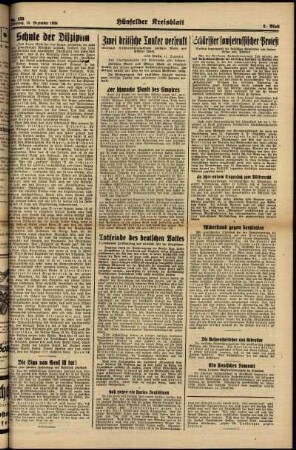 Zweite Ausgabe vom Mittwoch, den 13. Dezember 1939.