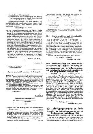 Landwirtschaftliche und Gartenbauliche Berufs- und Fachschulen : [Amtliche Erlasse] ; [Amtlicher Teil]
