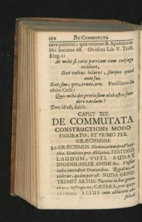 Caput XIX. De Commutata Constructione Modo Figurato, et Primo Per Graecismum.