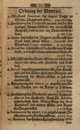 Erläutertes Voigtland, Oder vermischte zu Ergäntzung und Verbesserung der Hoch-Gräfl. Reuß-Pl. Historie dienliche Anmerckungen. 3 (1726)