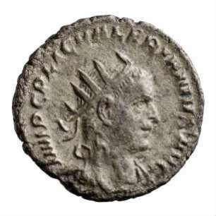 Münze, Antoninian, 253 n. Chr.