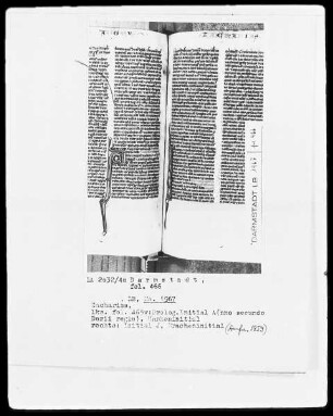 Biblia sacra mit Missale — Initiale A(nno secundo Darii regis), Folio 465verso