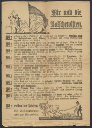 Wir und die Bolschewisten.
