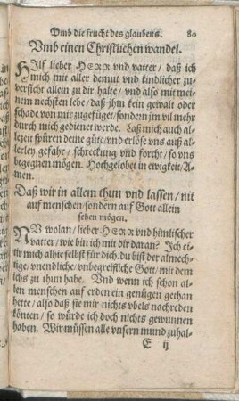 Vmb einen Christlichen wandel.
