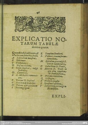 Explicatio Notarum Tabulae decimae quartae