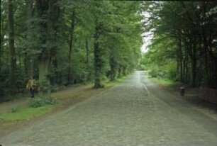 Alte Landstraße: historisches Kopfsteinpflaster