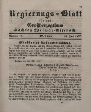 Nr. 16 : 10. Juni 1857