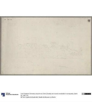 Ansicht von Görz (Gorizia) am Isonzo nordöstlich von Aquileia