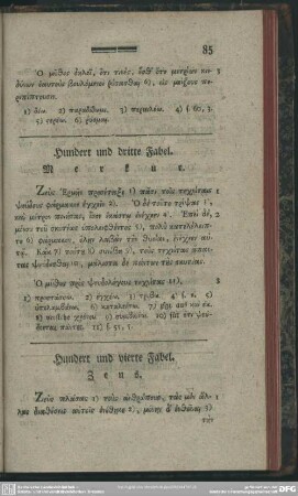 Hundert und vierte Fabel. Zeus