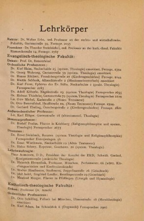 3-10, Lehrkörper