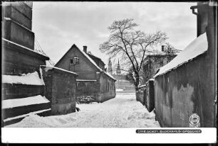 Dresden im Schnee, Blockhaus-Gässchen