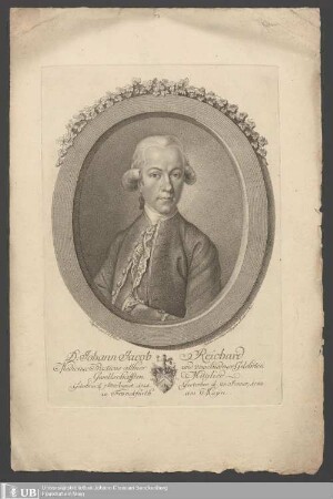 Kupferstich von Johann Jakob Reichard