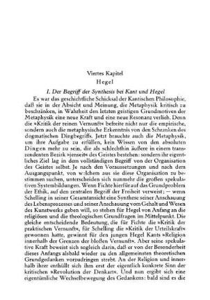 Viertes Kapitel Hegel