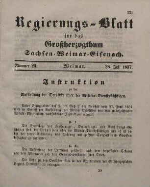 Nr. 23 : 28. Juli 1857
