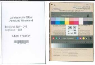 Entnazifizierung Friedrich Ebert , geb. 20.08.1912 (Tierarzt)