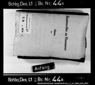 Prozeß der Erben des Adolf von Rottorf 1. Katharine, Ehefrau des Jasper von Haus 2. Armgardt, Ehefrau des Ernst von Reden 3. Anna, Ehefrau des Rudolf von Bothmer 4. Jungfrau Margaretha von Rottorf 5. Jungfrau Elisabeth von Rottorf gegen Graf Adolf zu Holstein-Schaumburg wegen Sequestration der Höfe zu Hülsede und Stadthagen und 40 Morgen Landes bei Hülsede