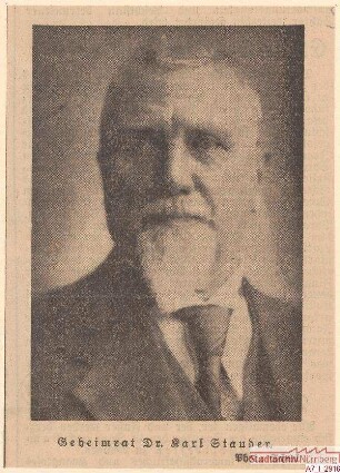 Geheimrat Dr. Karl Stauder