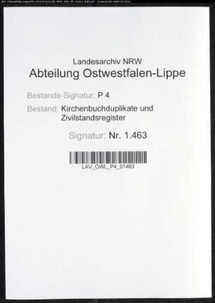 Kirchenbuchduplikat der evangelisch-reformierten Gemeinde Hennen (GHT 1851-1852). (Gemeinde: Hennen, evangelisch-reformierte Gemeinde)