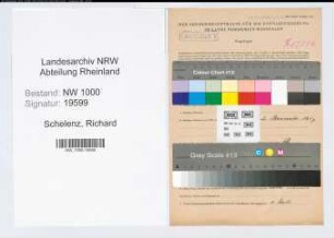 Entnazifizierung Richard Schelenz, geb. 12.06.1902 (Lehrer)