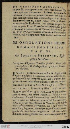 De osculatione pedum Romani Pontificis