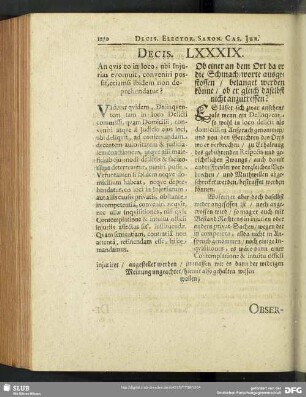 Decis. LXXXIX. An quis eo in loco, ubi Iniurias evomuit, conveniri possit, etiamsi ibidem non deprehendatur?