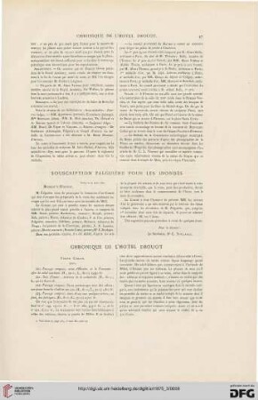 Souscription falguière pour les Inondes