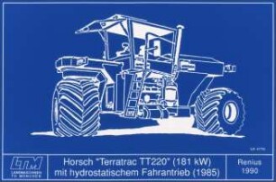 Horsch "Terratrac TT220" (181 kW) mit hydrostatischem Fahrantrieb (1985)