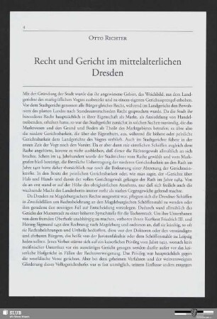 Recht und Gericht im mittelalterlichen Dresden