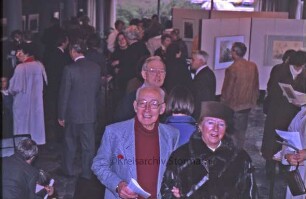 Ausstellungseröffnung "Radierungen, Zeichnungen" von Jürgen Grenzemann im Foyer des Kreistagssitzungssaals: Gäste