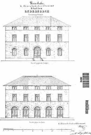 Endersbach: Empfangsgebäude Ansichten
