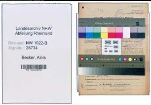 Entnazifizierung Alois Becker , geb. 15.04.1912 (Assistenzarzt)