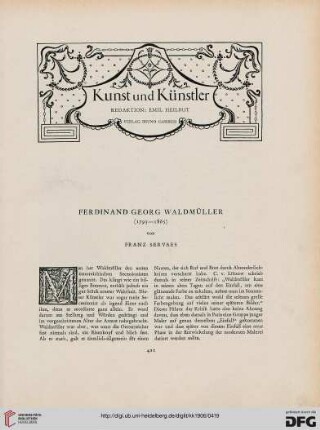 Ferdinand Georg Waldmüller: (1793-1865)