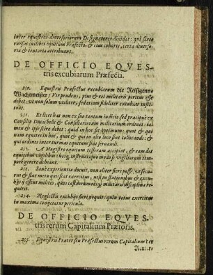 De Officio Equestris excubiarum Praefecti
