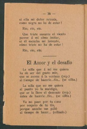 El amor y el desafío
