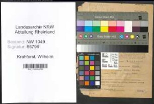 Entnazifizierung Wilhelm Krahforst , geb. 29.07.1895 (Prokurist)