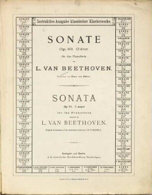 Sonate op. 53 C-Dur für das Pianoforte